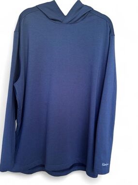 Walter Hagen Mens Navy Golf Pullover Hoodie Size XXL Polyester Script Logo